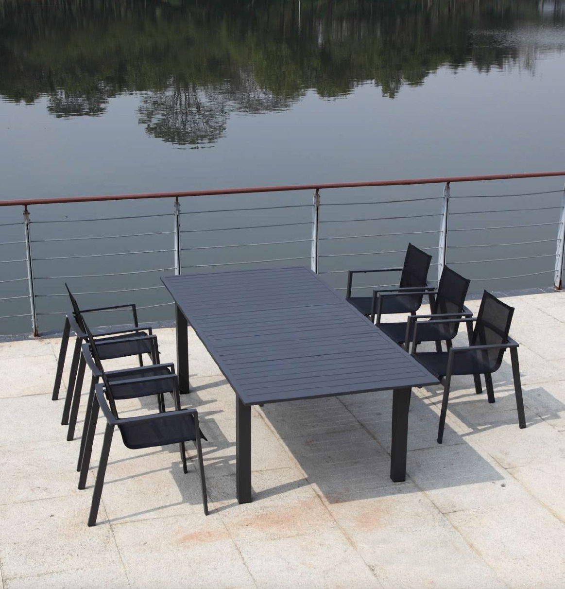 Outdoor metal dining table sale